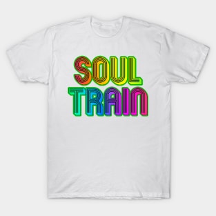 Soul Train Rainbow Neon T-Shirt